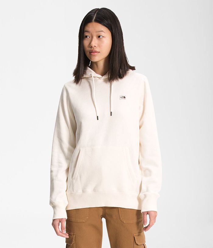 Sudadera Con Capucha The North Face Mujer Heritage Patch Pullover Blancas - Peru 90357YMEQ